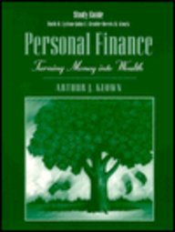 Personal Finance: Turning Money into Wealth : Study Guide