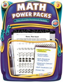 Math Power Packs, Grade 2: Reproducible Homework Packets (Homework Packets-Math Math Power Packs)