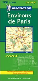Michelin 2004 Environs De Paris: Chantilly-Compiegne-Fontainebleau Chartres-Rambouillet (French Edition)