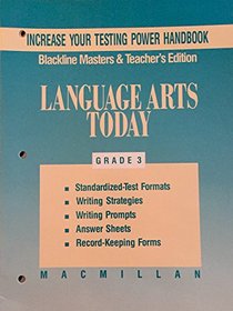 Macmillan LA Today Grade 3 Increase Your Testing Power Handbook Blackline Masters & Teacher's Edition (1991)