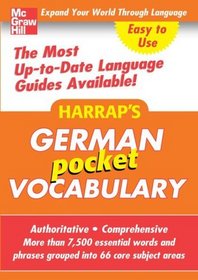 Harrap's Pocket German Vocabulary (Harrap's language Guides)