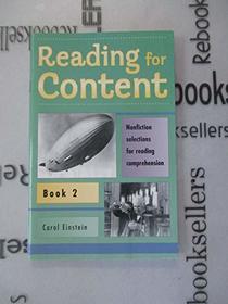 Reading for Content and Speed Book 2 (Grade 4)