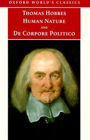 Human Nature and DeCorpore Politico (Oxford World's Classics)