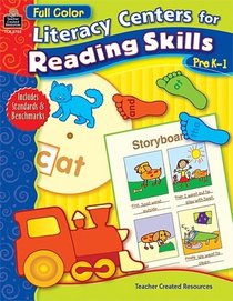 Literacy Centers for Reading Skills: Prek-1 (Full-Color Literacy Centers)