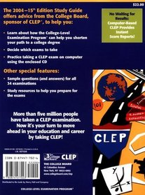 The CLEP Official Study Guide 2004, 15th Edition