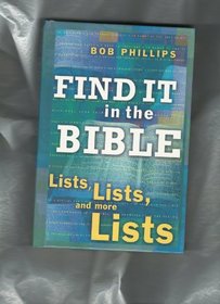 Find It in the Bible:  Lists, Lists, and more Lists