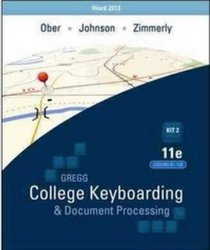 Gregg College Keyboarding & Document Procesiing (Kit 2, Lessons 61 - 120)