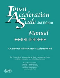 Iowa Acceleration Scale Manual 3rd Edition