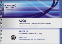 F5 Performance Management PM: Paper F5: Pocket Notes (Acca Pocket Notes)