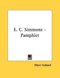 E. C. Simmons - Pamphlet