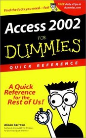 Access 2002 for Dummies Quick Reference