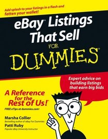 eBay Listings That Sell For Dummies (For Dummies (Computer/Tech))