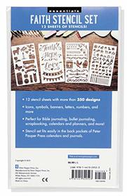 Essentials Faith Stencil Set (Bible Journaling) (over 350 designs)