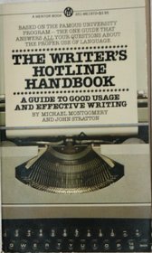 The Writer's Hotline Handbook (Signet Books)