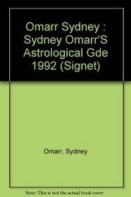 Sydney Omarr's Astrological Guide for You in 1992 (Omarr Astrology)