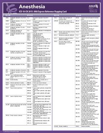 ICD-10 Mappings 2015 Express Reference Coding Card: Anesthesia