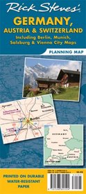 Rick Steves' Germany, Austria, and Switzerland Map: Including Berlin, Munich, Salzburg and Vienna City (Rick Steves)