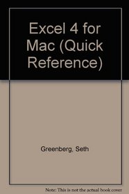 Excel Macintosh (Quick Reference Guide)