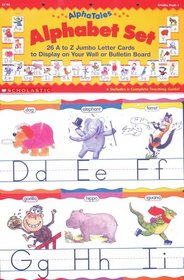 Alphatales Alphabet Set: 26 A to Z Jumbo Letter Cards to Display on Your Wall or Bulletin Board