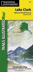 National Geographic Trails Illustrated Lake Clark National Park & Preserve Alaska, USA