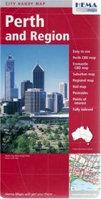 Perth and Region Handy City Map by Hema