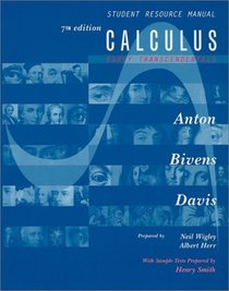Calculus, Early Transcendentals Combined, Student Resource Manual