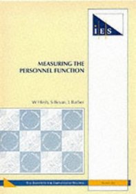 Measuring the Personnel Function (Report / Institute for Employment Studies)