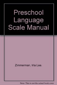 Preschool Language Scale Manual