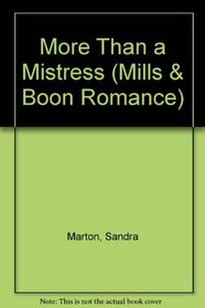 More Than a Mistress (Mills  Boon Large Print Romances)