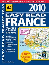 AA Easy Read France 2010 (Aa Atlases and Maps)