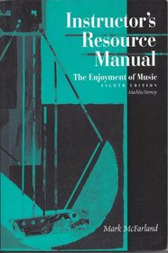 The Enjoyment of Music: Instructor's Resource Manual to 8r.e: An Introduction to Perceptive Listening