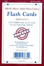 Adult Flash Cards Level 1 (Alfred's Basic Adult Piano Course)