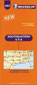 Michelin Southeastern USA Map No. 492 (Michelin Maps & Atlases)