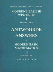 Modern Basic Mathematics / Moderne Basiese Wiskunde: Bilingual Answers: STD 1 / Tweetalige Antwoorde: St 1 (Mathematics: Modern Basic Mathematics / Moderne ... Wiskunde) (Afrikaans and English Edition)