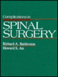Complications in Spinal Surgery