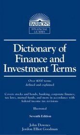 Dictionary of finance and investment terms (Barron's financial guides)