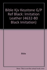 Bib: KJV Keystone Giant Print Reference Bible (4632-80 Black Imitation)
