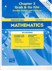 Prentice Hall Pre-Algebra Chapter 3 Grab & Go File.(Paperback)