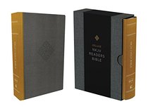 NKJV, Deluxe Reader's Bible, Cloth over Board, Yellow/Gray, Comfort Print