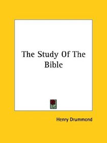 The Study Of The Bible