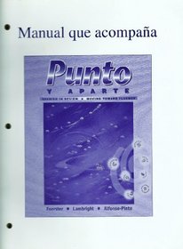 Workbook/Lab Manual to accompany Punto y aparte