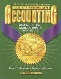 Century 21 Accounting: General Journal Working Papers Chapters 1-26