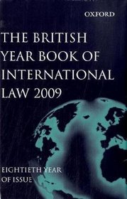 British Year Book of International Law 2009 Volume 80