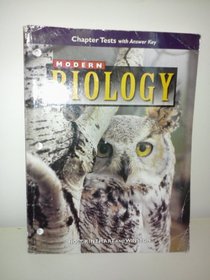 Modern Biology: Chapter Tests with Answer Key