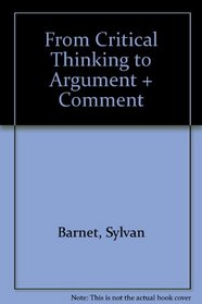 From Critical Thinking to Argument & Comment