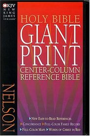 Nelson Classic Giant Print Center-column Reference Bible