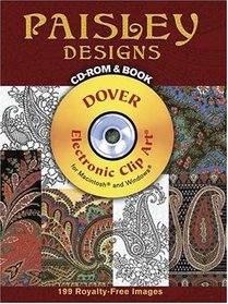 Paisley Designs CD-ROM and Book (Pictorial Archive Series)