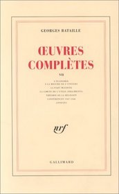 Oeuvres Completes: v.7 (French Edition) (Vol 7)
