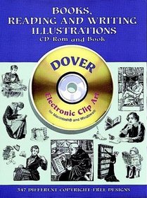 Books, Reading and Writing Illustrations CD-ROM and Book