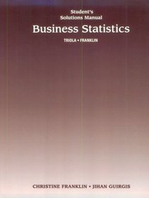 Business Statistics  (Student Solutions Manual)